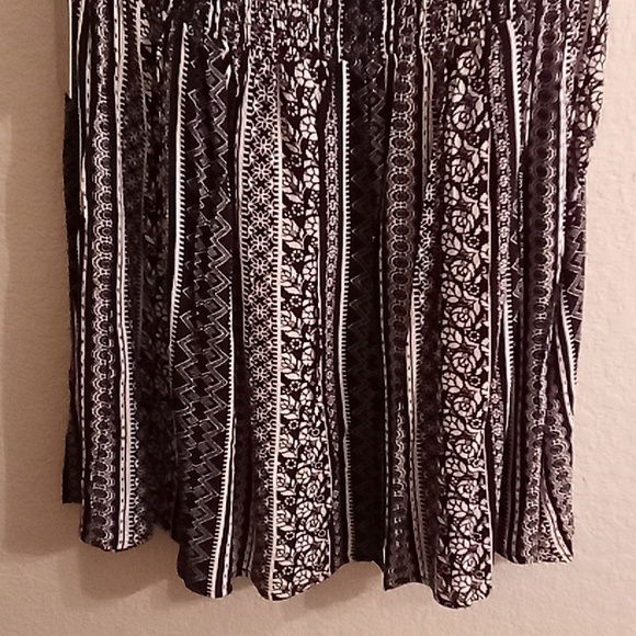 NEW JUSTIFY Cottagecore Boho Hippie Beachy Cruise EB Sz L black-white color HCS - Picture 3 of 12
